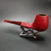 Ashton Claret XXX Sandblasted Panel Brandy Estate Briar Pipe, English Estates - Image 7