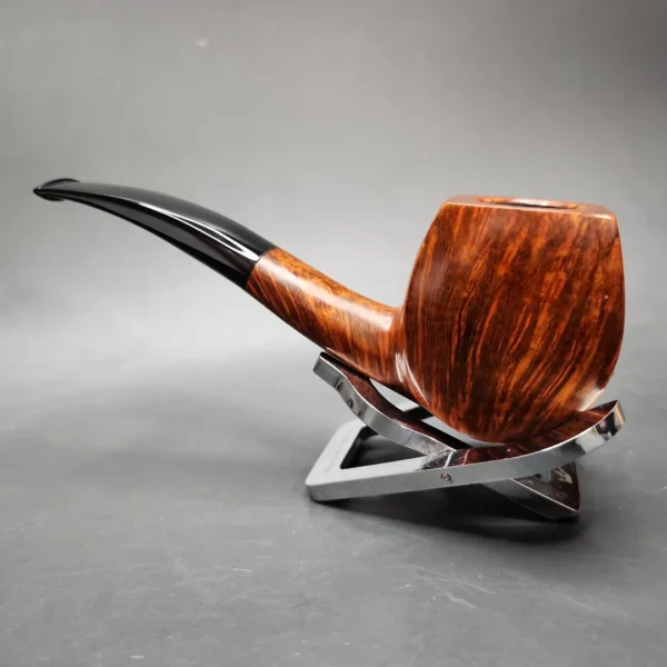 Bjarne Handmade Smooth Panel Brandy Estate Briar Pipe, Danish Estates - Image 7