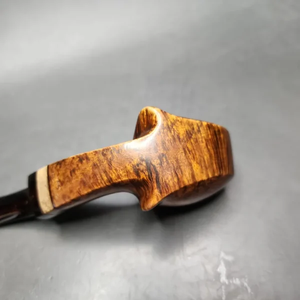 Mike Couch Smooth Blowfish w/ Spalted Tamarind Estate Briar Pipe, American Estates - Image 7