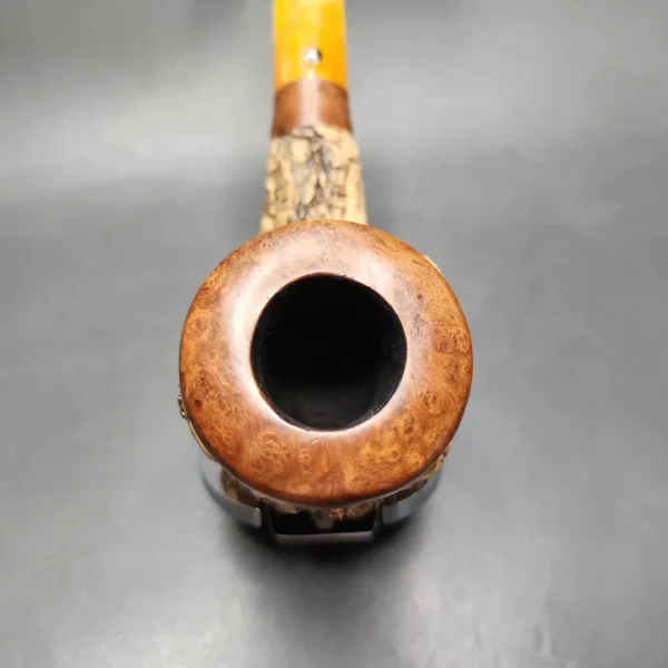 1998 Tom Spanu Sughero Cork Wrapped Billiard Estate Briar Pipe, Italian Estates - Image 7