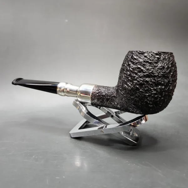 Ferndown Bark 2 Star Silver Spigot Apple Estate Briar Pipe, Unsmoked - Image 7