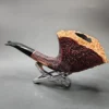 Radice Rind Collect Magnum Rusticated Horn Estate Briar Pipe, Italian Estates - Image 7