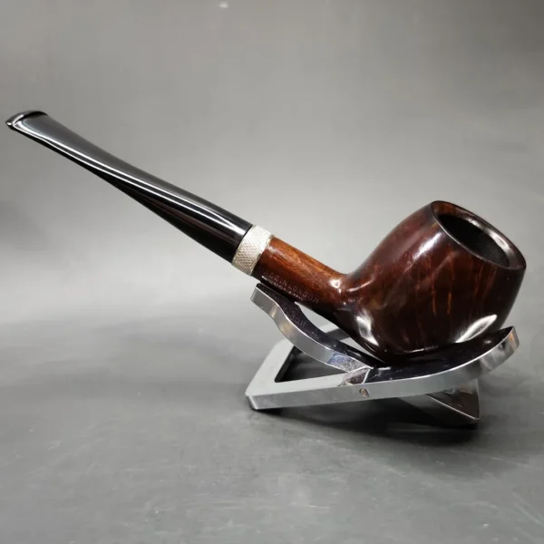 Jacobean Original by Les Wood Smooth Apple Estate Briar Pipe, Unsmoked - Image 7