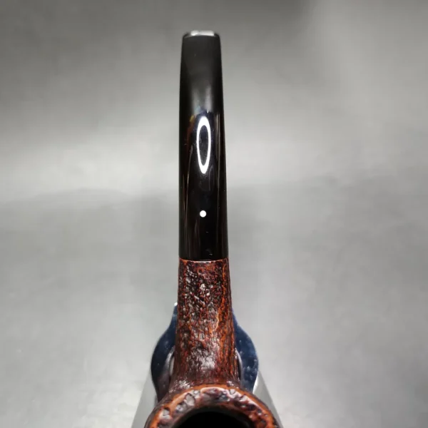 1961 Dunhill Shell 120 Sandblasted Bent Billiard Estate Briar Pipe, English Estates - Image 7
