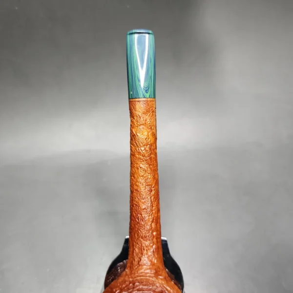 Chris Morgan Sandblasted Arbutus Long Shank Apple Handmade Briar Pipe, New - Image 7