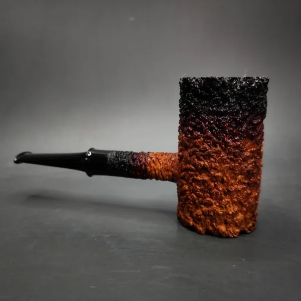 Pipe Tristan Granite Rusticated Poker Handmade Briar Pipe, New - Image 7