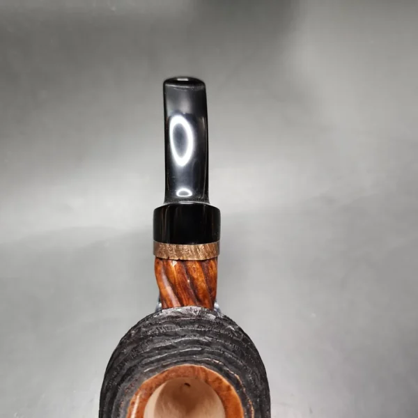 Moonlight "Pine Cone" Author Handmade Briar Pipe, New - Image 7