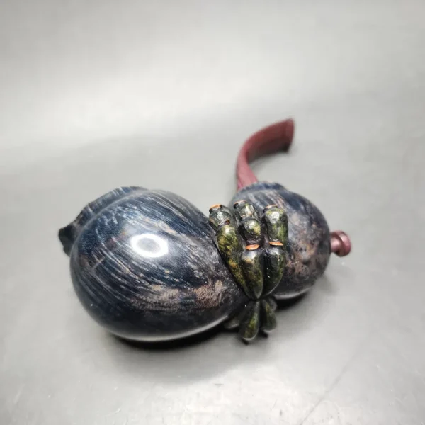 Moonlight "Barnacle" Oom Paul Sitter Handmade Briar Pipe, New - Image 7