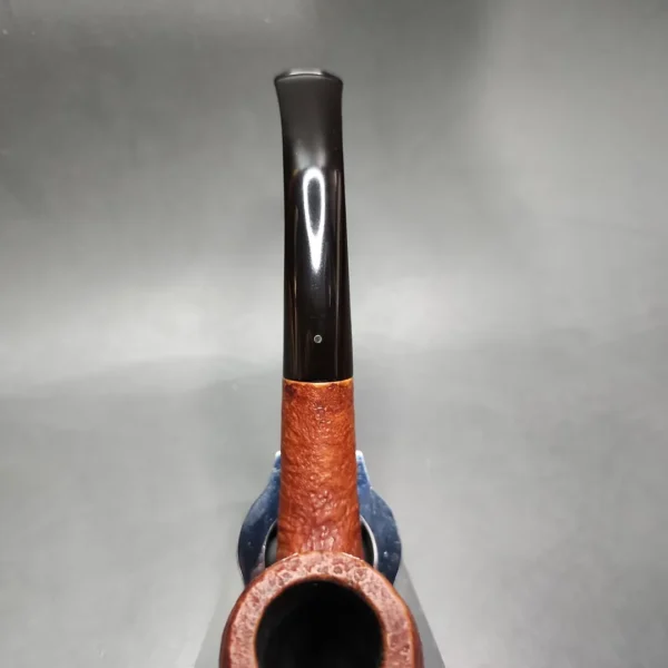 Savinelli Punto Oro 602 Sandblasted Bent Billiard Estate Briar Pipe, Italian Estates - Image 7