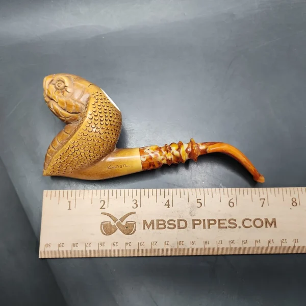 Kenan Cobra Block Meerschaum Pipe, New - Image 8