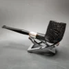 Pre-1970 Savinelli Punto Oro 1028 Sandblasted Billiard Estate Briar Pipe, Italian Estates - Image 8