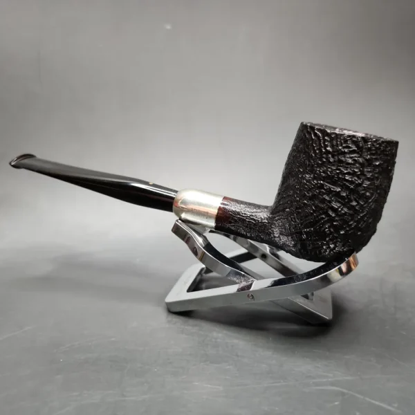 Pre-1970 Savinelli Punto Oro 1028 Sandblasted Billiard Estate Briar Pipe, Italian Estates - Image 8