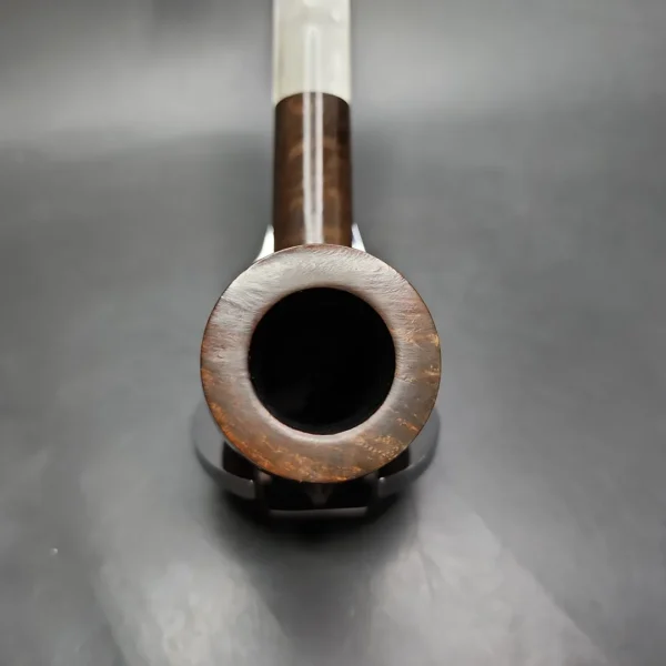 S&R Wood Craft Smooth Saddle Billiard Estate Briar Pipe, Unsmoked - Image 8