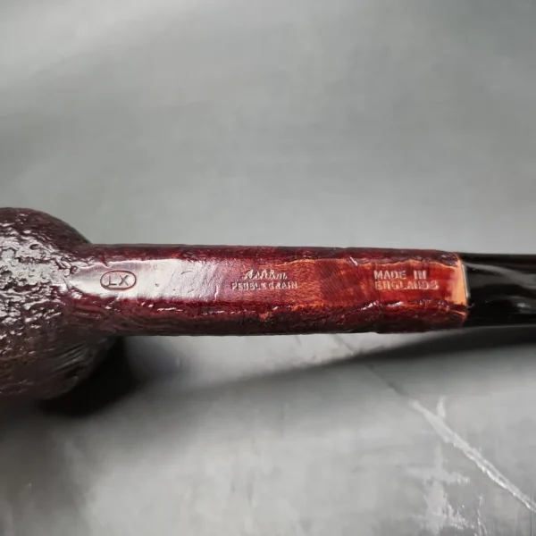 1988 Ashton Pebble Grain LX Sandblasted Canadian Estate Briar Pipe, English Estates - Image 8