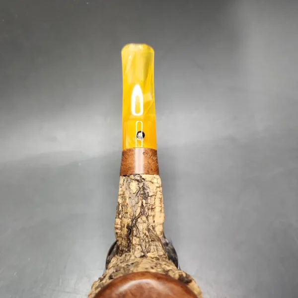 1998 Tom Spanu Sughero Cork Wrapped Billiard Estate Briar Pipe, Italian Estates - Image 8