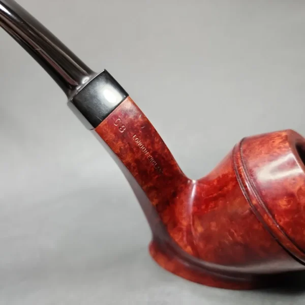 GBD Unique Smooth Freehand Sitter Estate Briar Pipe, English Estates - Image 8