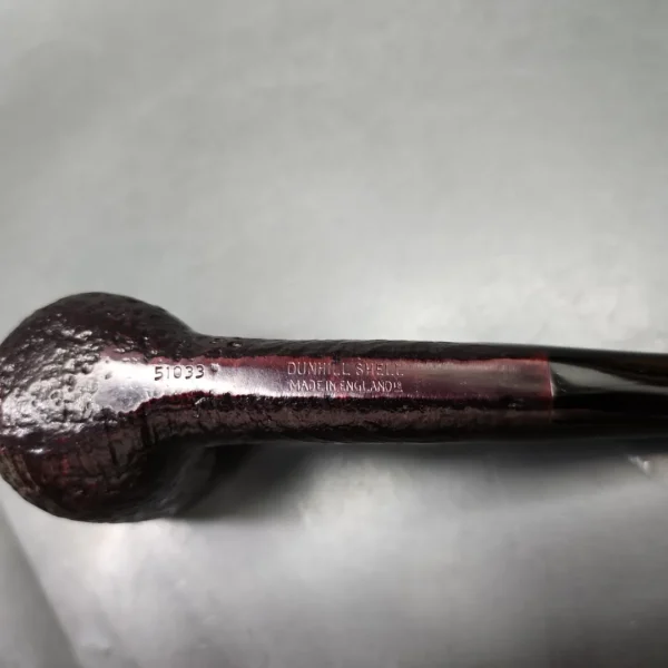 1978 Dunhill Shell 51033 Sandblasted Billiard Estate Briar Pipe, English Estates - Image 8