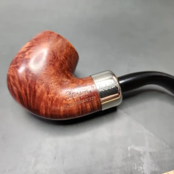 Peterson Sportsman 221 Nosewarmer Bent Billiard Estate Briar Pipe, Irish Estates - Image 8