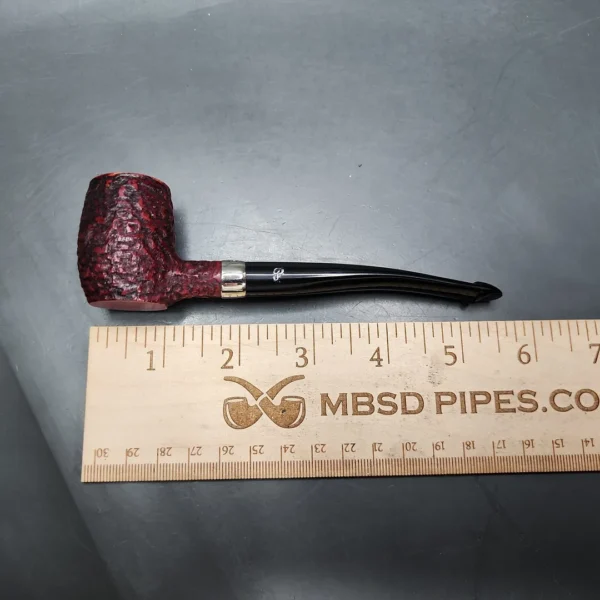 Peterson Nickel Mounted Barrel Rusticated Estate Briar Pipe, Irish Estates - Image 8