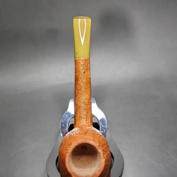 Chris Morgan Sandblasted Long Shank Egg Handmade Briar Pipe, New - Image 8