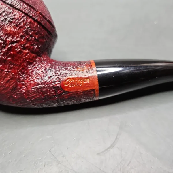 Chris Morgan Sandblasted Bullmoose Rhodesian Handmade Briar Pipe, New - Image 8