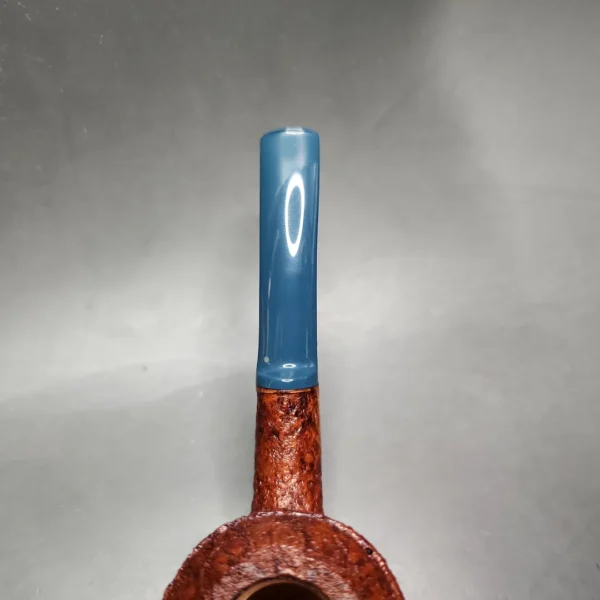 Chris Morgan Signature Sandblasted Cherrywood Sitter Handmade Briar Pipe, New - Image 7
