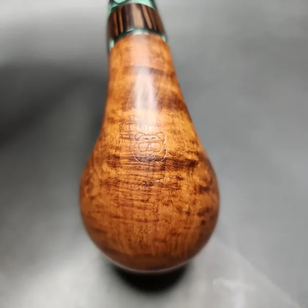 PapaBearPipes Smooth Danish Egg Estate Briar Pipe, American Estates - Image 8