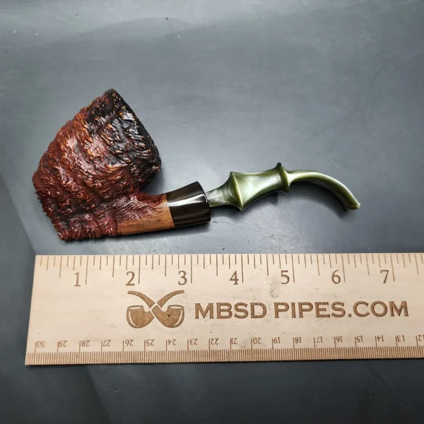 Ben Wade Monte Verdi Rusticated Freehand Sitter Estate Briar Pipe, Danish Estates - Image 8