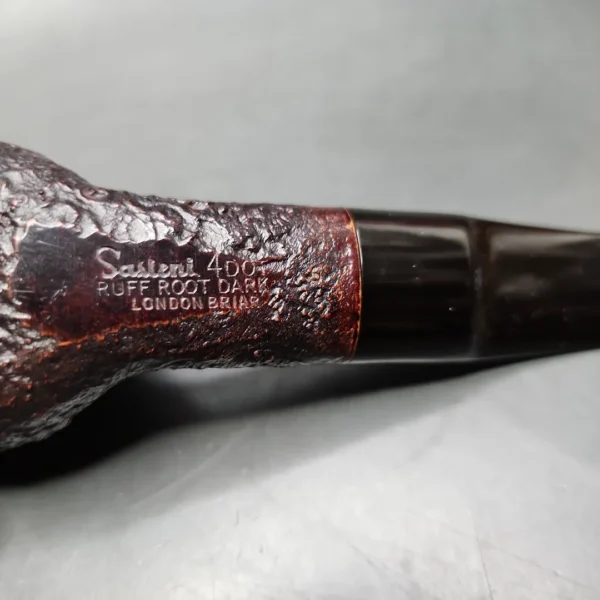Sasieni 4 Dot Ruff Root Dark Sandblasted Diplomat Estate Briar Pipe, English Estates - Image 8