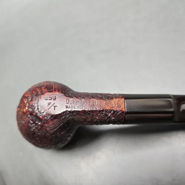 1967 Dunhill Shell 659 4S Sandblasted Billiard Estate Briar Pipe, English Estates - Image 8