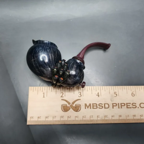 Moonlight "Barnacle" Oom Paul Sitter Handmade Briar Pipe, New - Image 8