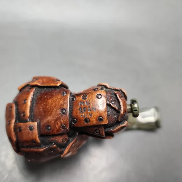 Moonlight "Steampunk" Oom Paul Sitter Handmade Briar Pipe, New - Image 8