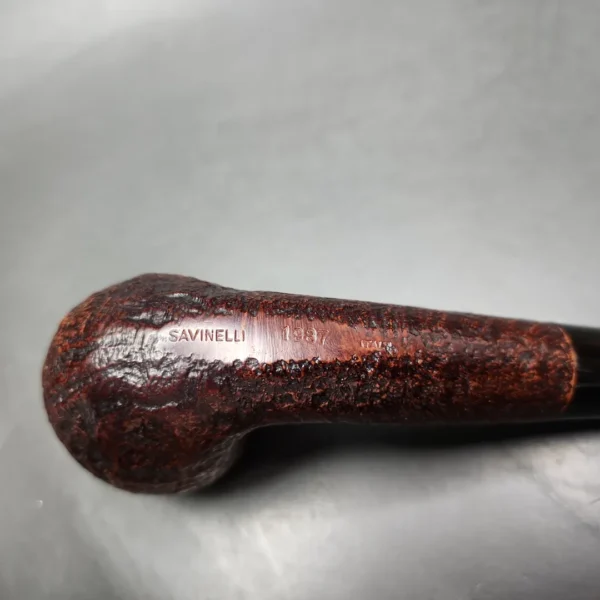 Savinelli Collection 1987 Sandblasted Estate Briar Pipe, 6mm, Italian Estates - Image 9