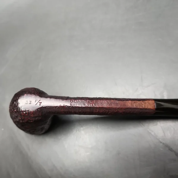 1968 Dunhill Shell 33 Group 2 Sandblasted Liverpool Estate Briar Pipe, English Estates - Image 9