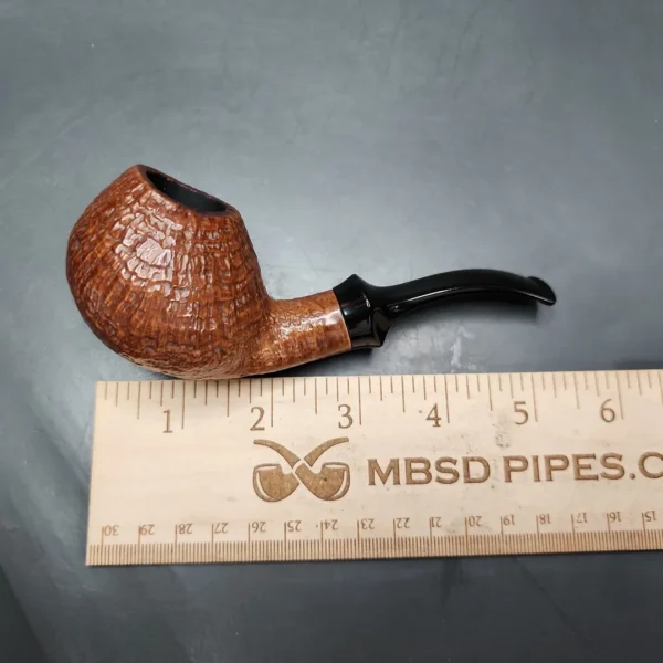 Lasse Skovgaard Sandblasted Brandy Estate Briar Pipe, Danish Estates - Image 9