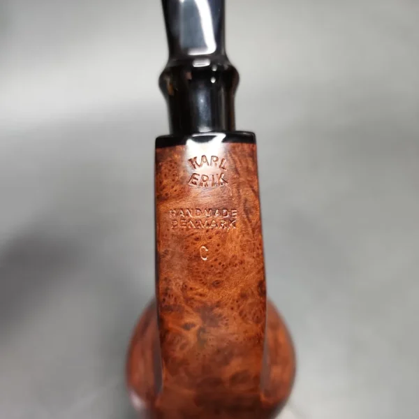 Karl Erik C Smooth Egg Sitter Estate Briar Pipe, Unsmoked - Image 9