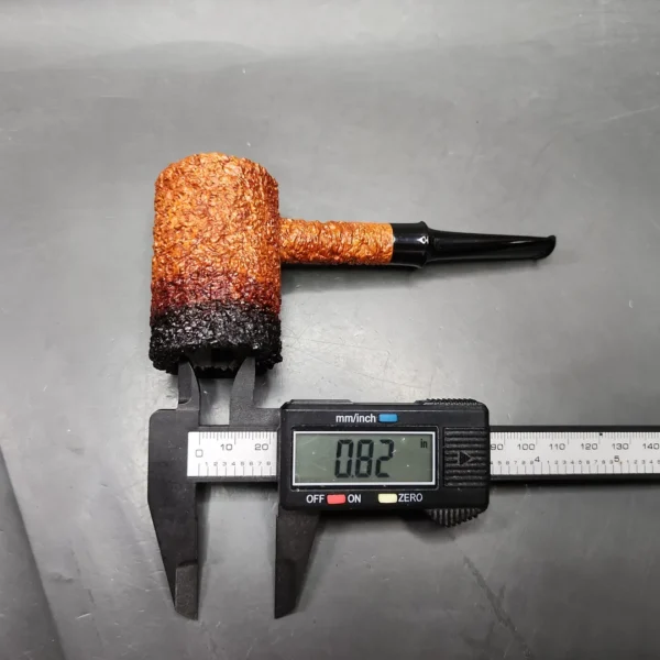 Pipe Tristan Granite Rusticated Poker Handmade Briar Pipe, New - Image 9