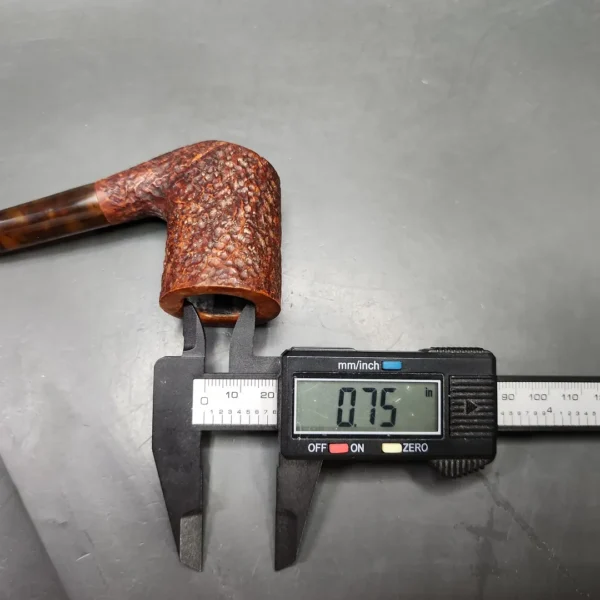 Dave Neeb Rusticated Dublin Handmade Briar Pipe, New - Image 9