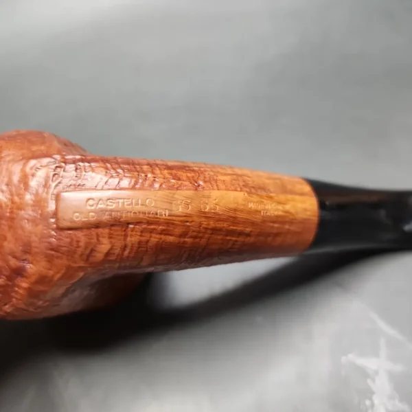 Castello Old Antiquari GG 65 Large Sandblasted Billiard Estate Briar Pipe, Italian Estates - Image 9