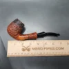 Mauro Armellini Rusticated Bent Billiard Estate Briar Pipe, Italian Estates - Image 9