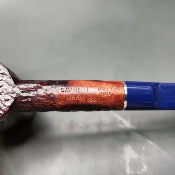 Savinelli Unica U36 Rusticated Poker Briar Pipe, 6mm, New - Image 9