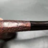 1961 Dunhill Shell 120 Sandblasted Bent Billiard Estate Briar Pipe, English Estates - Image 9