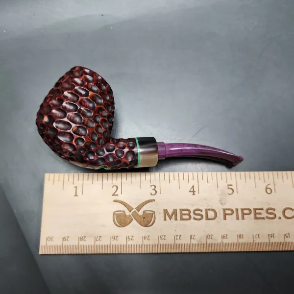 Andrey Kharitonov Bent Brandy Handmade Estate Briar Pipe, Other Estates - Image 9
