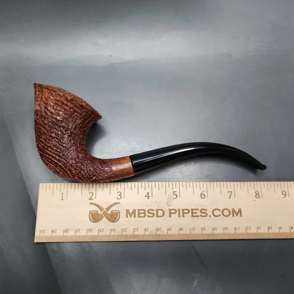 2000 JT Cooke Magnum Sandblasted Calabash Estate Briar Pipe, Unsmoked - Image 9