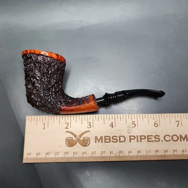 Nording Aalborg Partially Rusticated Freehand Estate Briar Pipe, Danish Estates - Image 9