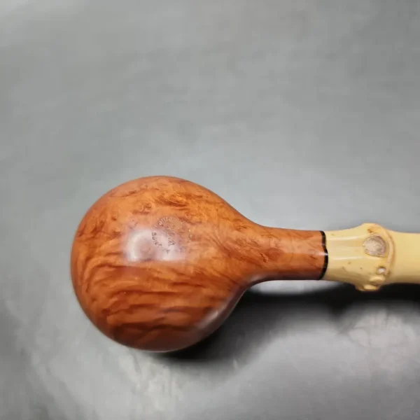 Garrett Woo Smooth Bamboo Apple Briar Pipe, American Estates - Image 9