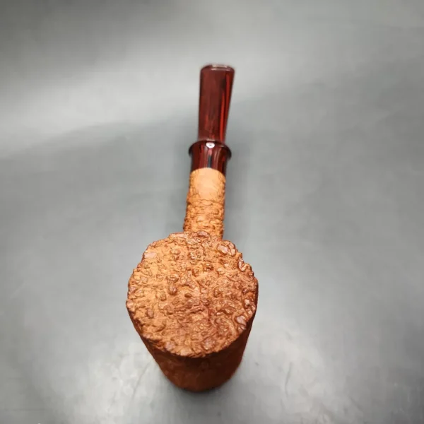 Pipe Tristan Ammonite Rusticated Poker Sitter Handmade Briar Pipe, New - Image 9
