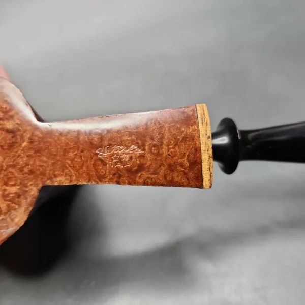 Piero Vitale Sandblasted Volcano w/ Cocobolo (Two Star) Handmade Briar Pipe, New - Image 9