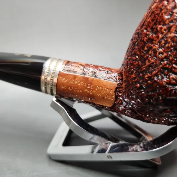 Ser Jacopo Divina Proportione Maxima Sandblasted Billiard Estate Briar Pipe, Italian Estates - Image 10