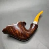 Pipe Tristan Smooth Fleur Freehand w/ Durat Handmade Briar Pipe, New - Image 10